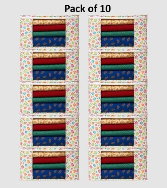 High Quality Flower Printed Saree Cover