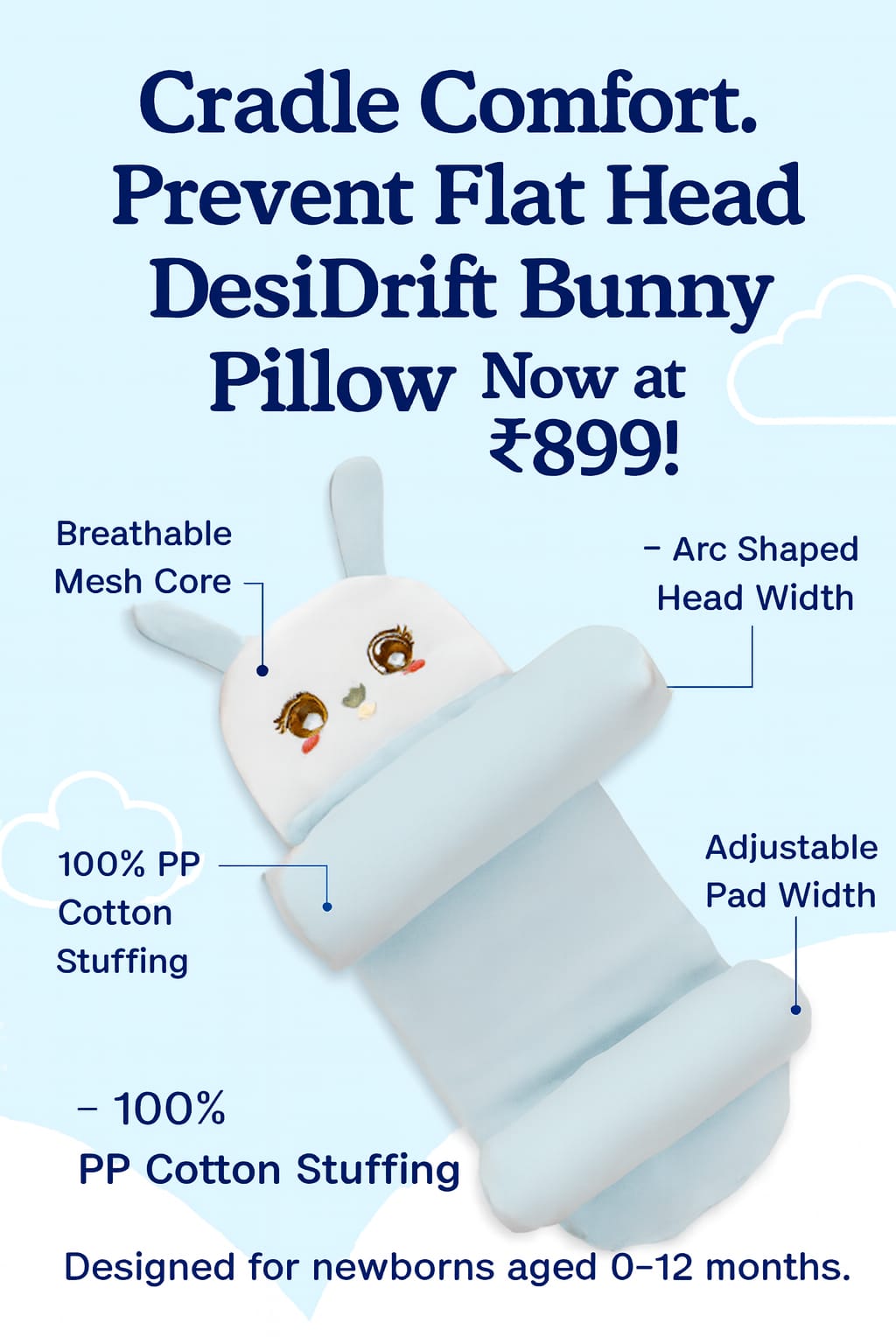 WE CARE : Orthopedic Baby Head Support