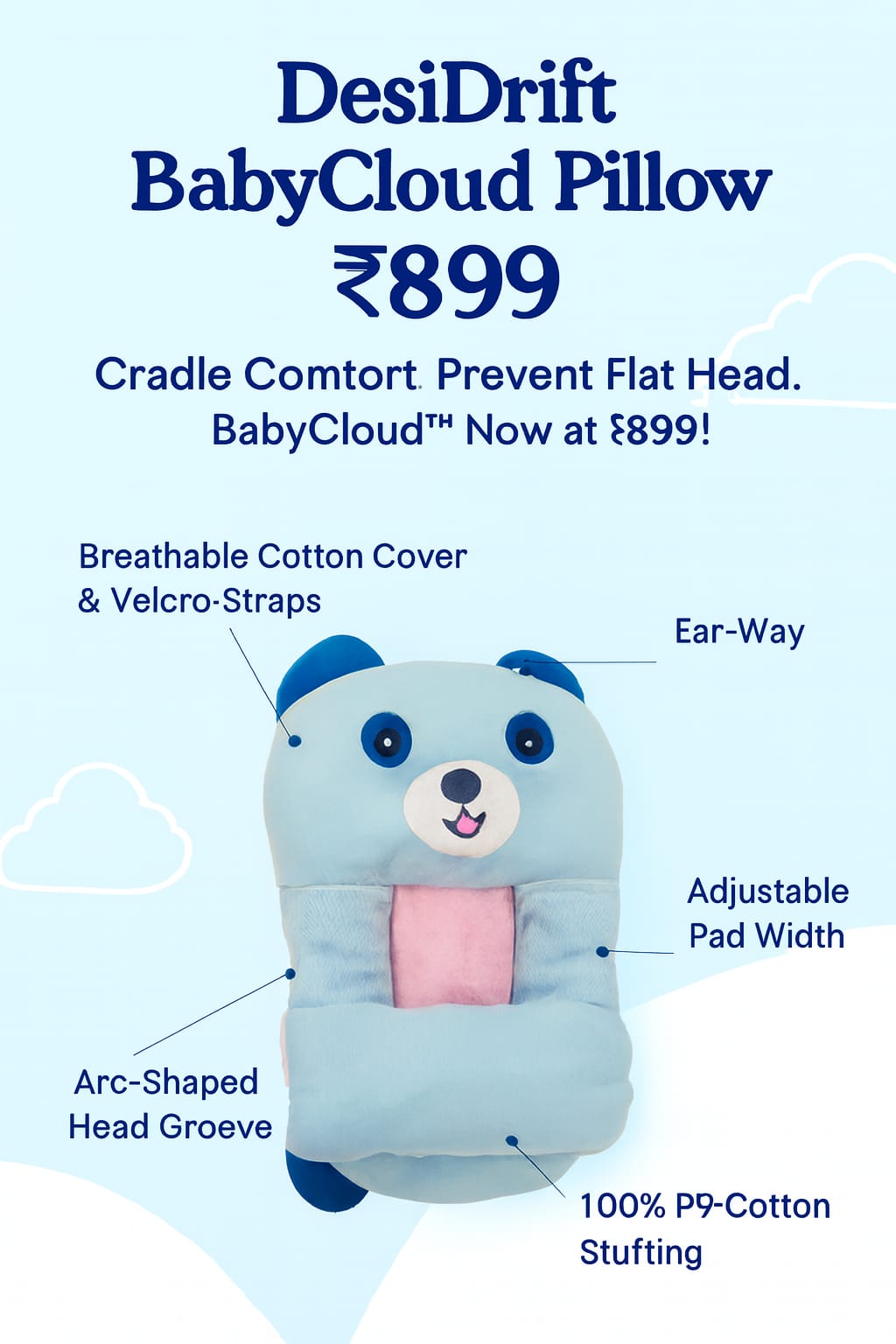 WE CARE : Orthopedic Baby Head Support